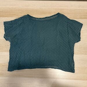 Boxy one size sheer silk top